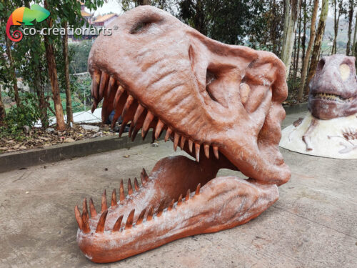 Fiberglass T-rex Head Skeleton CCAF-050